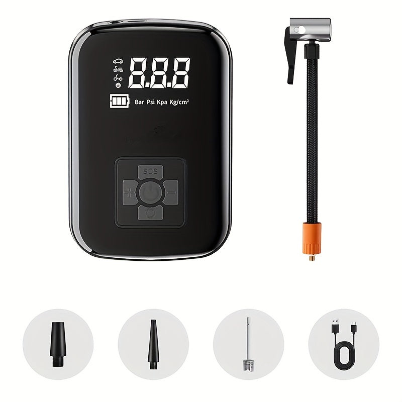 Skorter | AirPump Pro – Portable Air Compressor with Digital Display & LED Light