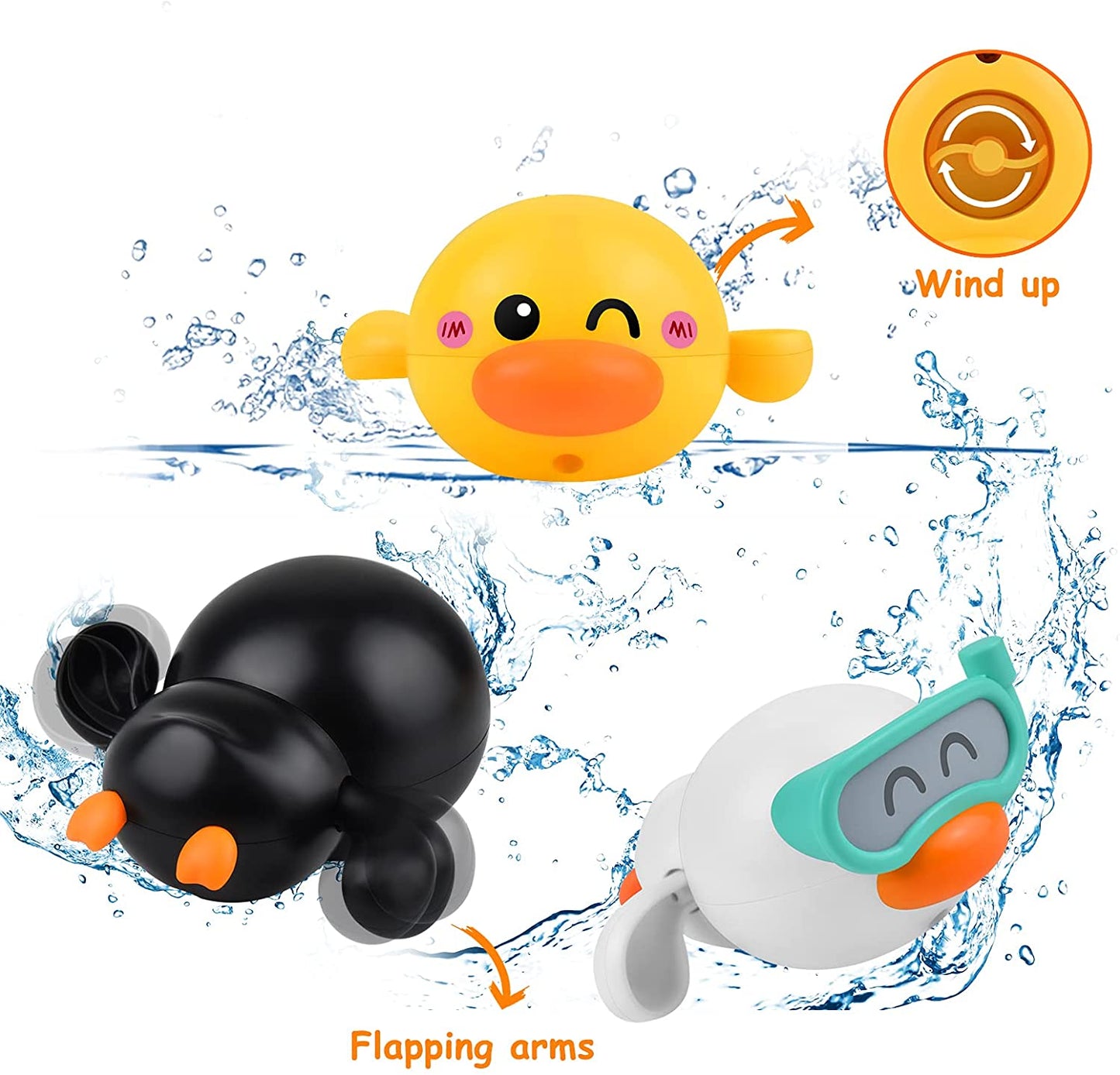 Skorter | Baby Bath Toys Floating Ducks (3 PCS)