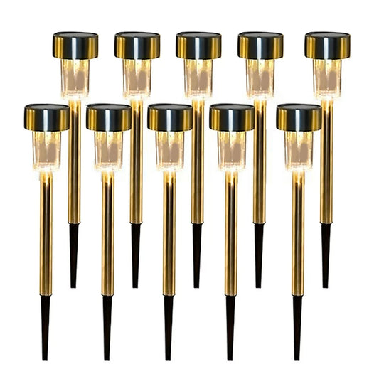 Skorter | Stainless steel outdoor pathway solar light - Waterproof, LED landscape lighting solar-powered light garden light for pathway patio courtyard