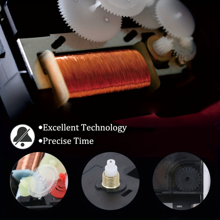 Skorter | RetroTime - Silent Analog Alarm Clock with Night Light