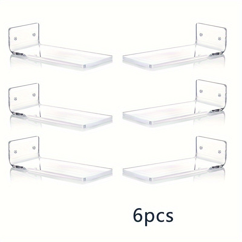 Skorter | AcrylicDisplay - 4/6/8 Pieces Transparent Acrylic Floating Shoe Shelves