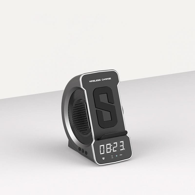 Skorter | BRYN - Alarm clock with portable speaker and wireless charger