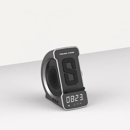 Skorter | BRYN - Alarm clock with portable speaker and wireless charger