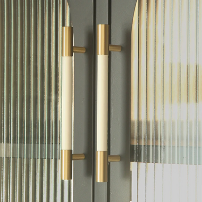 Skorter | Brass Solid Leather Handmade Cabinet Handles Drawer Inserts