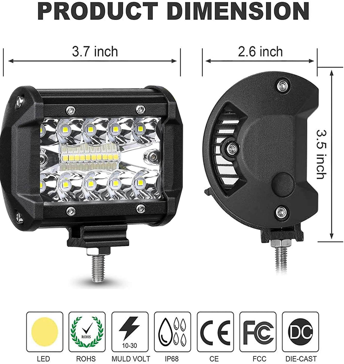 Skorter | 4Inch Led Work Light Bar