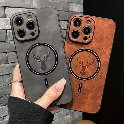 Skorter | Deer Leather iPhone Case MagSafe Wireless Charging