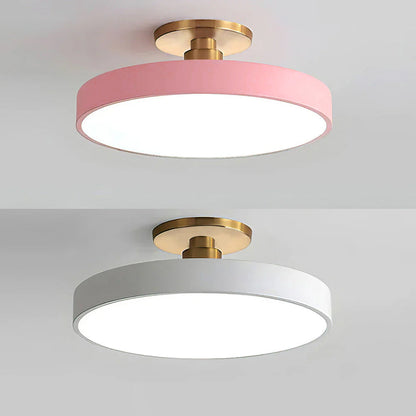 Skorter | Modern LED Semi Flush Mount Ceiling Light | Energy-Saving. Durable Design for Hallway. Dining Room & Living Room