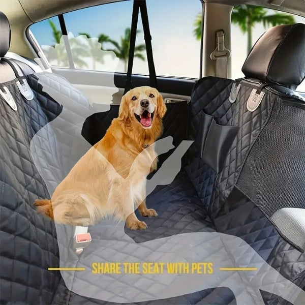 Skorter | Dog Car Seat with Hard Bottom & Back Seat Extender for Travel | Car Seat Protection for Large Dogs