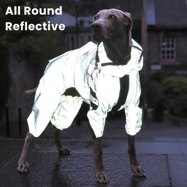 Skorter | Dog Rain Coat with Legs - Waterproof Dog Jacket for Small and Large Breeds | UK Cozy Winter Wear