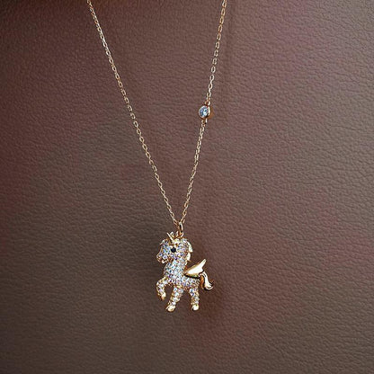 Skorter | Beautiful Angel Horse Pendant Necklace