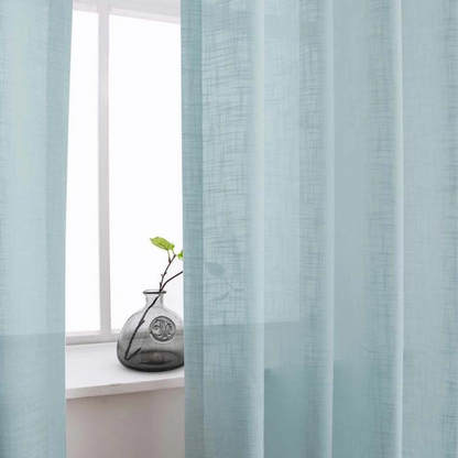 Skorter | Ela - Semi-transparent Linen curtains soft hood