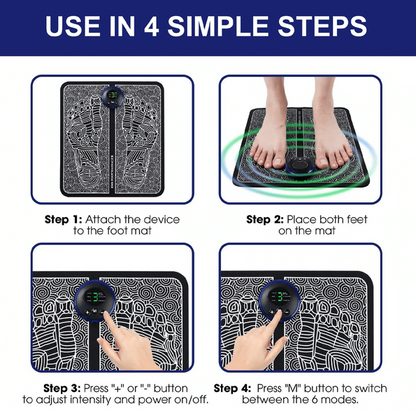 Skorter | EMS Acupuncture Point Stimulator Massage Foot Mat: Ultimate Relaxation & Pain Treatment