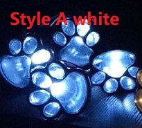 Skorter | Solar lamp in paw print design – LED garden lighting in multicolor for outdoor use