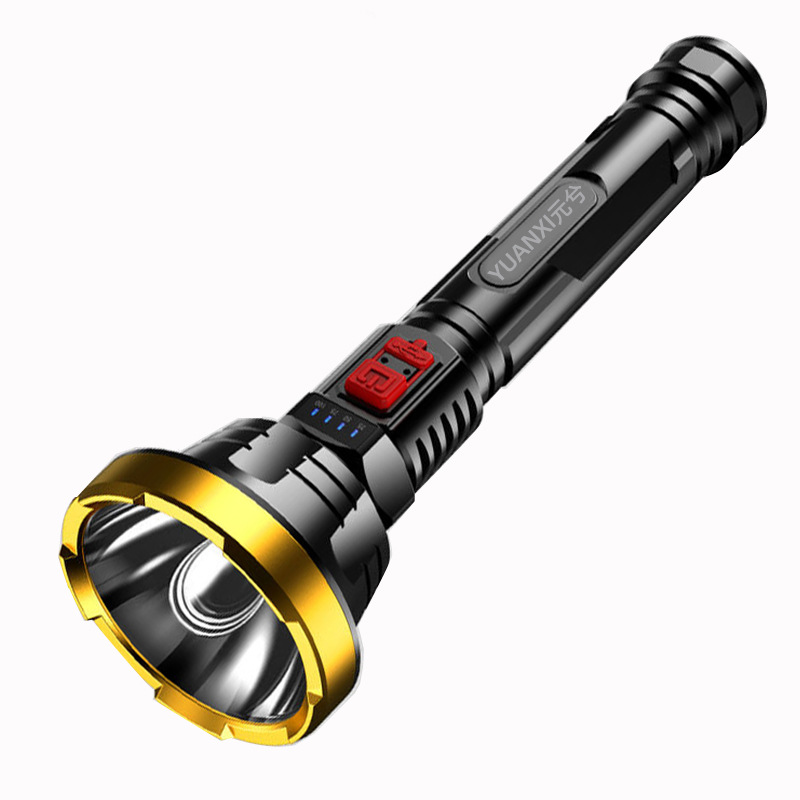 Skorter | 90000LM LED flashlight – Tactical searchlight with USB charging and super bright lighting