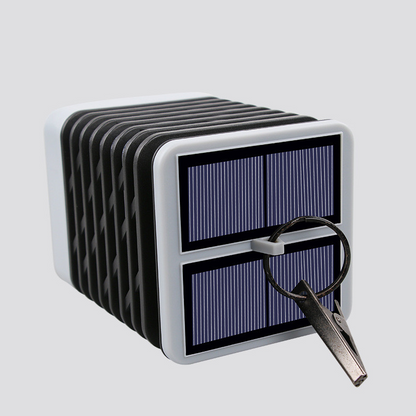 Skorter | Solar LED garden lantern with ribbed design – Decorative outdoor lighting for garden