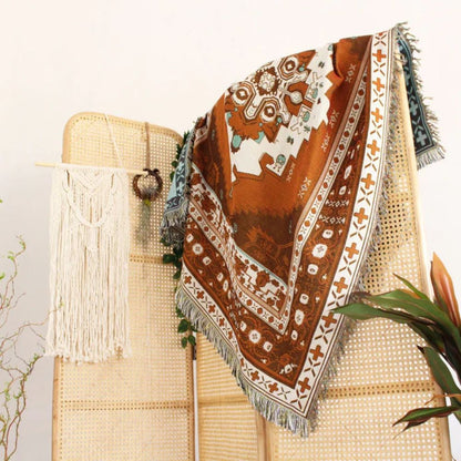 Skorter | Boho Chic Patterned Throw Blanket