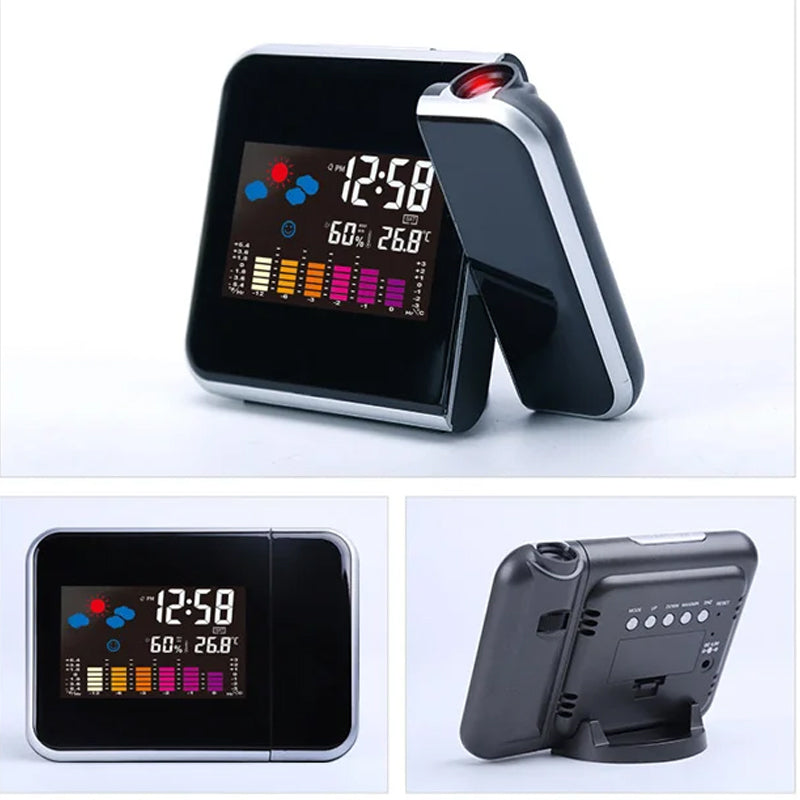 skorter | Rotating Projection Color Screen Temperature Electronic Clock