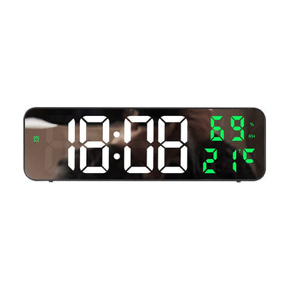 Skorter | LED Digital Wall Clock with Temperature and Humidity Display