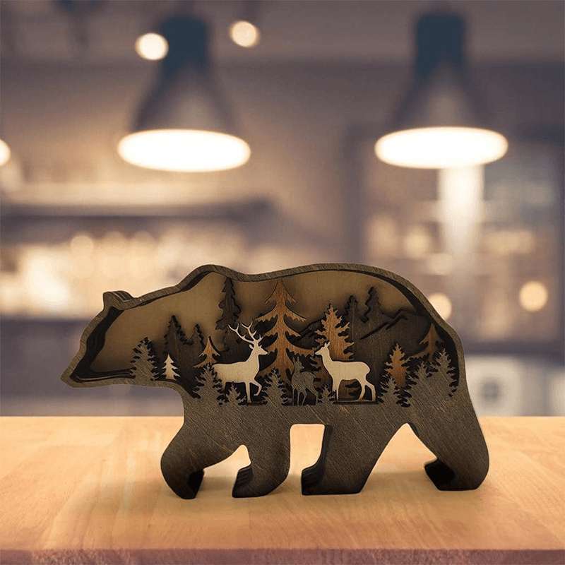 skorter | 3d Creative Wood Animal Carving Craft Gift