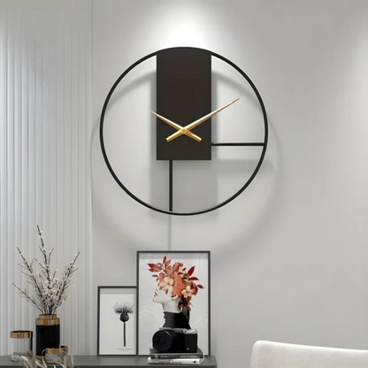 Skorter | Aurum | Minimalist Silent Wall Clock – Stylish Large Decorative Timepiece