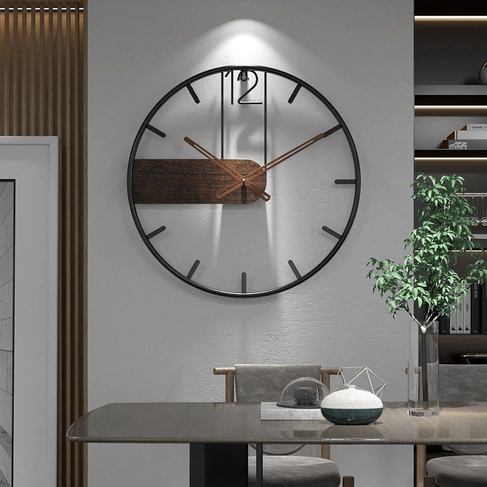 Skorter | RusticTick - Steel and Walnut Wall Clock