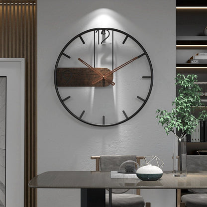 Skorter | RusticTick - Steel and Walnut Wall Clock