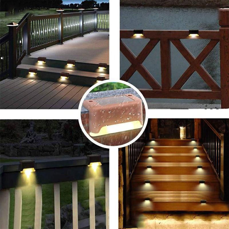 Skorter | Waterproof Stair Solar Lights for Outdoors (4 pieces)