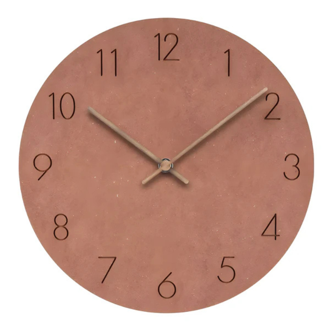 Skorter | Large Wooden Wall Clock – Minimalist Design with Silent Movement
