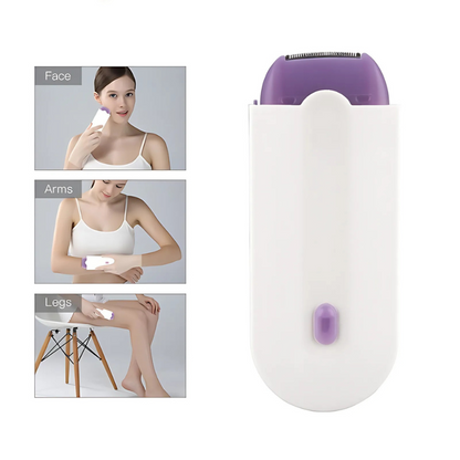 Skorter | FluweelSmooth Pro – Painless Laser Hair Removal Device with Sensa-Light Comfort | For Face & Body