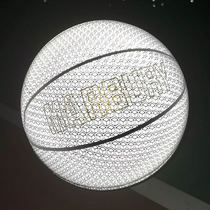 Skorter | Cool Luminous Basketball, with Standard Size, Soft Leather and Moderate Bounce