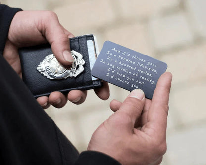 Skorter | Anniversary gifts for couples, long-distance use wallet card for him