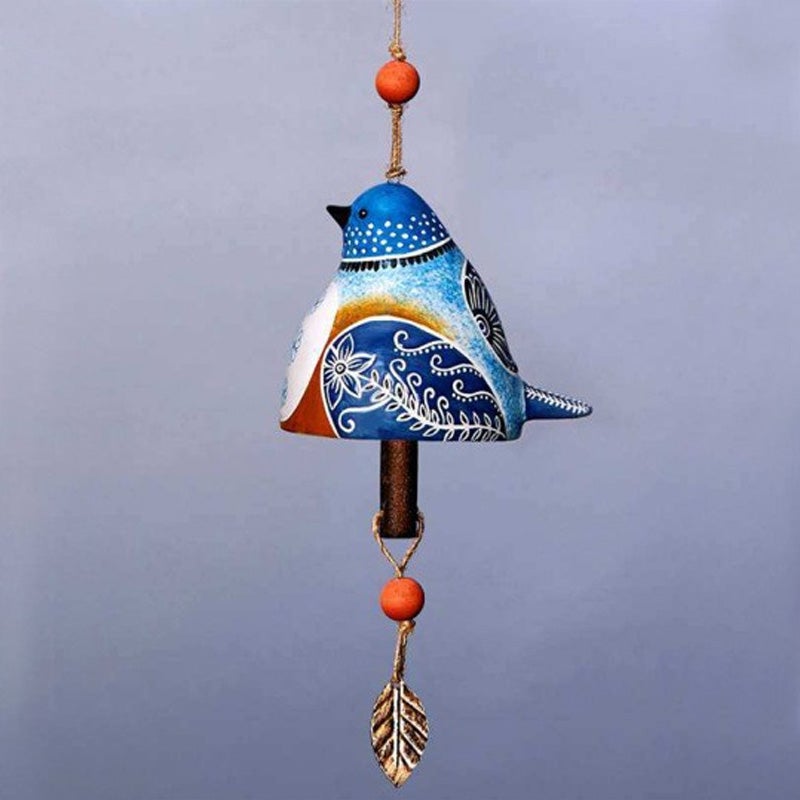 skorter | Ceramic Bird Wind Chime Singing Bell Garden Yard Home Decor