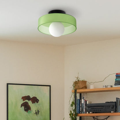 Skorter | LED Round Flush Mount Ceiling Light Fixture - Modern Energy-Efficient Lighting for Contemporary Home Décor & Low Ceilings