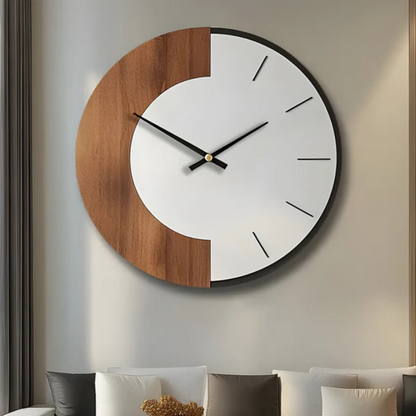 Skorter | Oud – Large Wooden Wall Clock | Silent Modern Home Décor