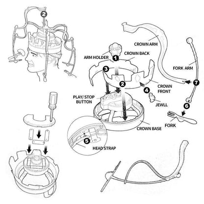 Skorter | Essen Game Hat Funny Devious Party Crown Type Toy