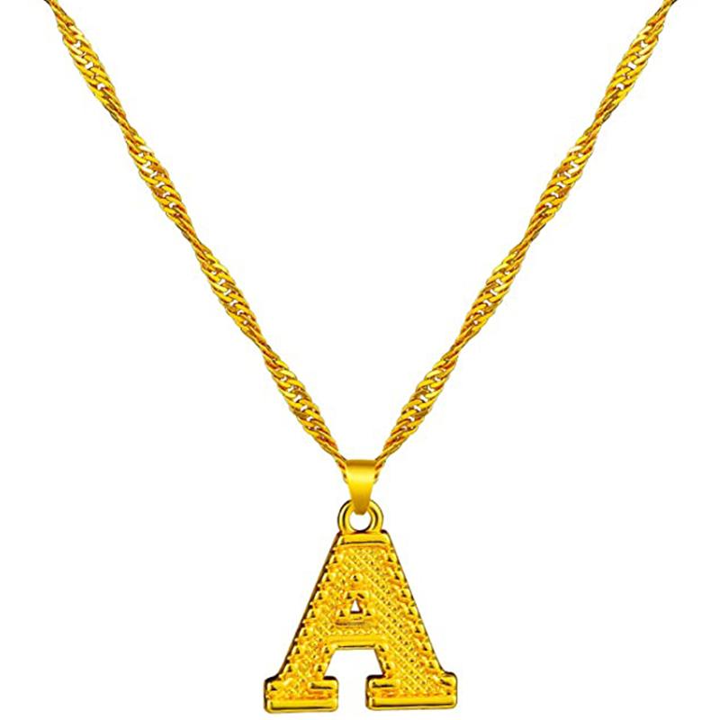 Skorter | 18K gold-plated initial letter necklace