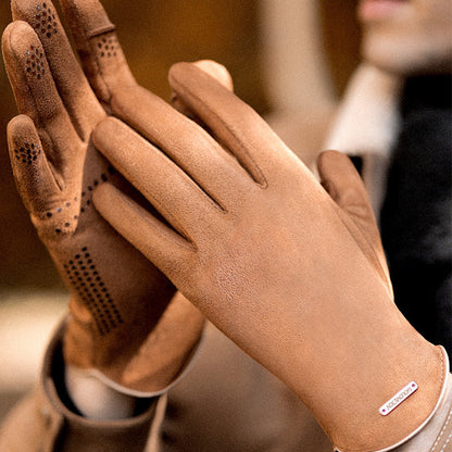Skorter | Cold-resistant suede gloves