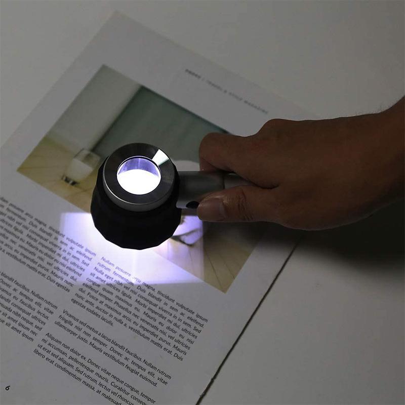Skorter | 10X Magnifying Glass with Scale and LED Light