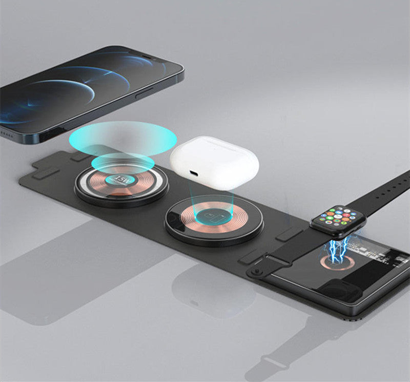 Skorter | 3-In-1 Folding Portable Magnetic Wireless Charger