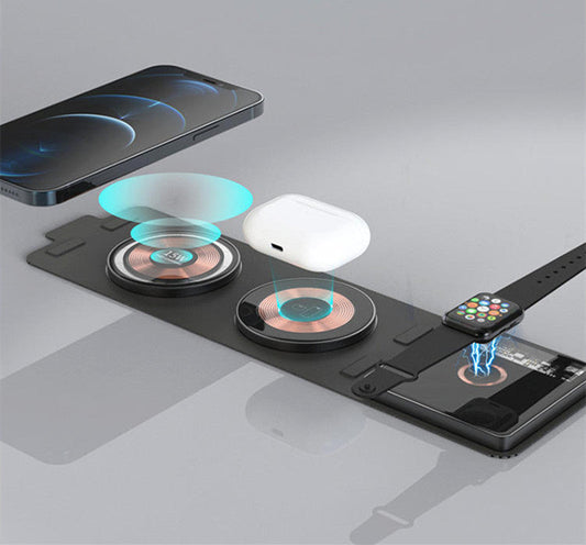Skorter | 3-In-1 Folding Portable Magnetic Wireless Charger