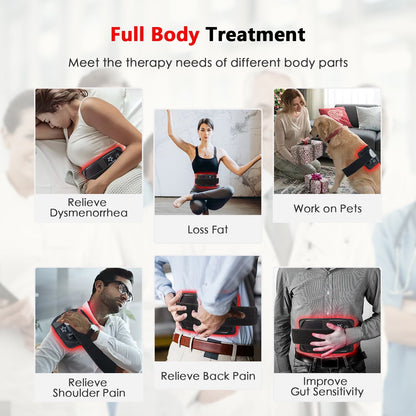 Skorter | At Home Infrared Red Light Therapy Belt Pad for Pain Relief with 60 LED