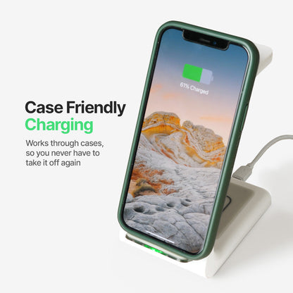 Skorter | 3-in-1 Wireless Charging Station | Apple, Samsung, Watch, AirPods | Fast Charging Solution