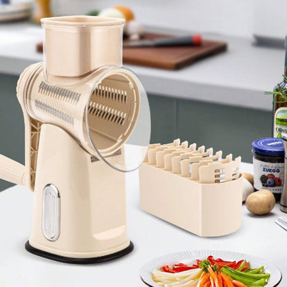skorter | 5 In 1 Vegetable Slicer, Rotating Cheese Plane