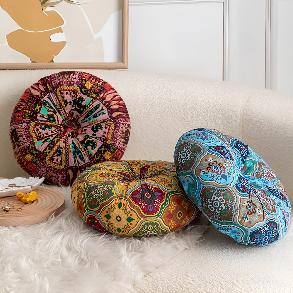 Skorter | Boho Round Seat Cushion