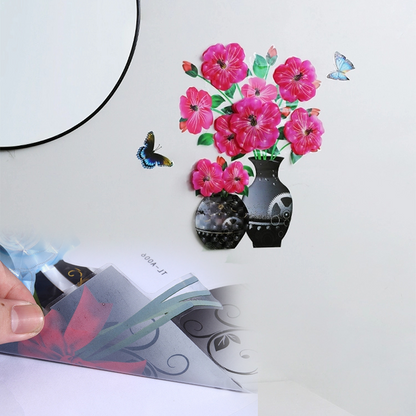 skorter | Diy Plant Vase 3d Stereo Sticker Self-Adhesive