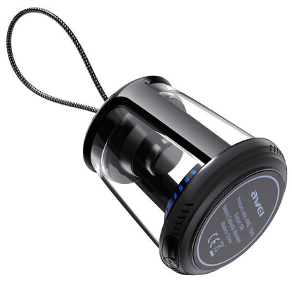 Skorter | Mini Wireless TWS Speaker, with Bluetooth5.0, Stereo Sound, IPX6 Waterproof & Cool Light, for Car, Home, Office & More (1-Pack)