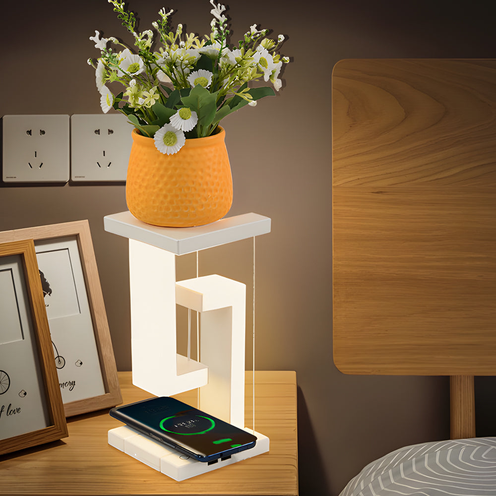 Skorter | Eclipse Aura - Floating Table Lamp with Wireless Charger