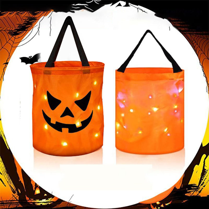 Skorter | Personalized glowing pumpkin bag