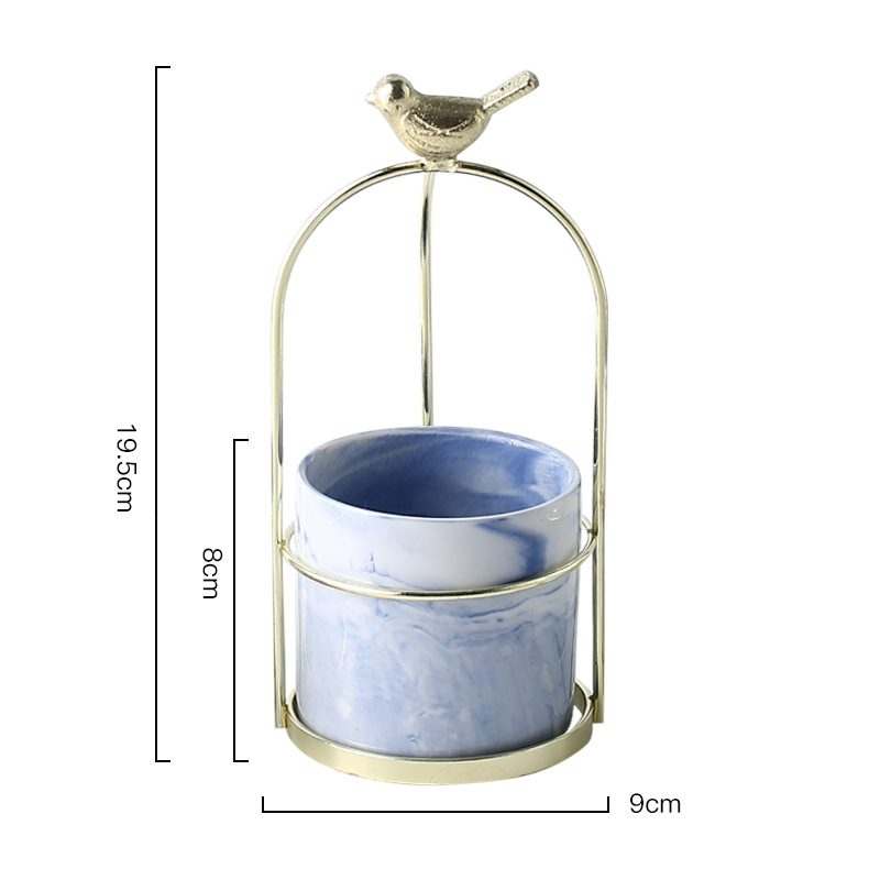 Skorter | Flower plant pots with bird design for stylish decoration