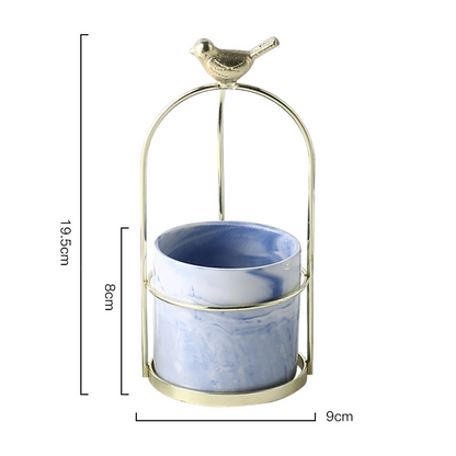 Skorter | Flower plant pots with bird design for stylish decoration